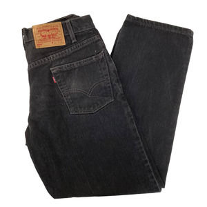 Vintage Levis 550 Black High Waisted Mom Jeans Sz 28